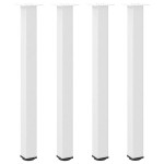 vidaXL Picioare de masă de bar, 4 buc., alb, 90-92 cm, oțel vidaXL Picioare de masă de bar, 4 buc., alb, 90-92 cm, oțel