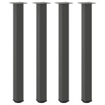 vidaXL Picioare de masă de bar, antracit, 4 buc., 90-92 cm, oțel vidaXL Picioare de masă de bar, antracit, 4 buc., 90-92 cm, oțel