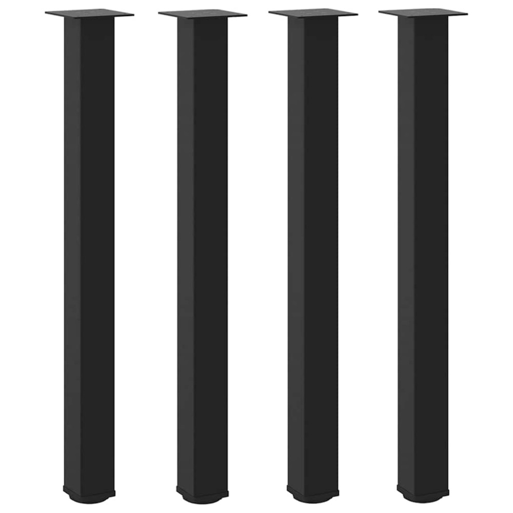 vidaXL Picioare de masă de bar, 4 buc., negru, 100-102 cm, oțel