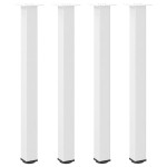 vidaXL Picioare de masă de bar, 4 buc., alb, 100-102 cm, oțel vidaXL Picioare de masă de bar, 4 buc., alb, 100-102 cm, oțel
