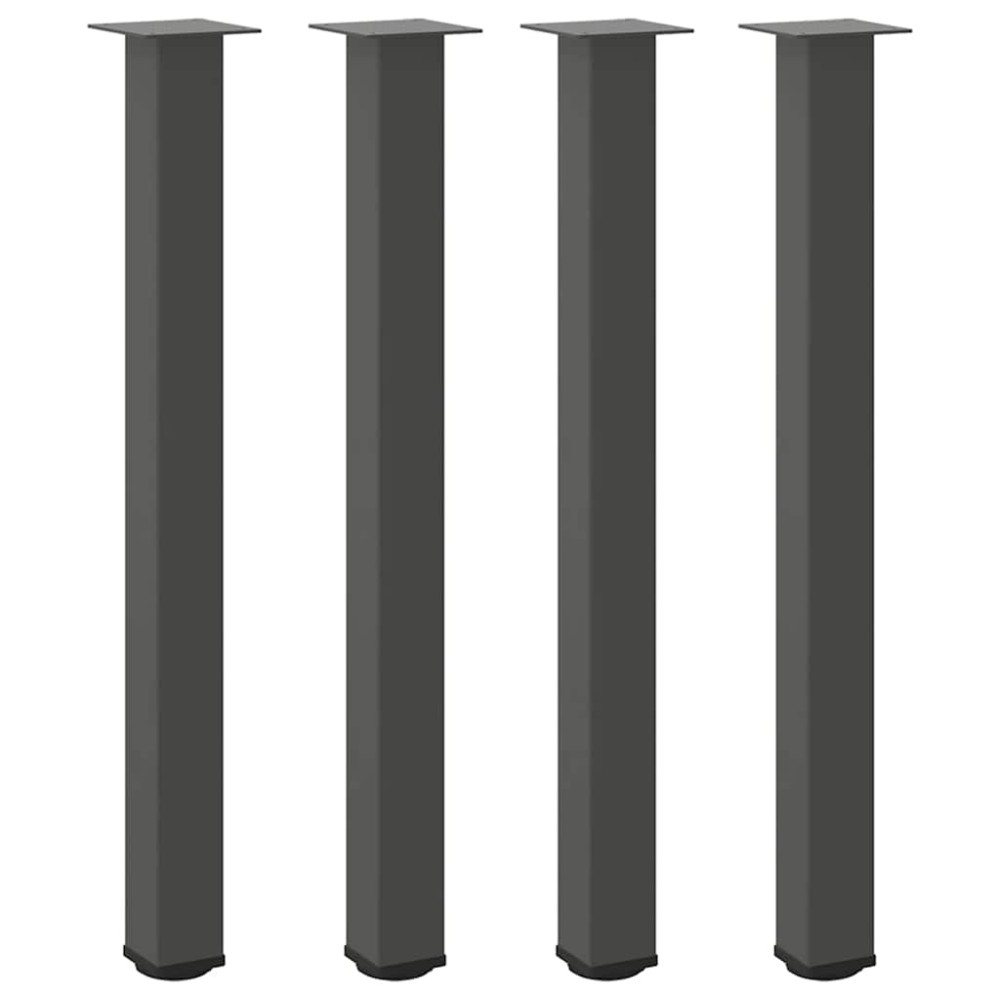 vidaXL Picioare de masă de bar, antracit, 4 buc., 100-102 cm, oțel