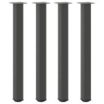 vidaXL Picioare de masă de bar, antracit, 4 buc., 100-102 cm, oțel