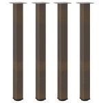 vidaXL Picioare de masă de bar, 4 buc., oțel natural, 100-102 cm vidaXL Picioare de masă de bar, 4 buc., oțel natural, 100-102 cm