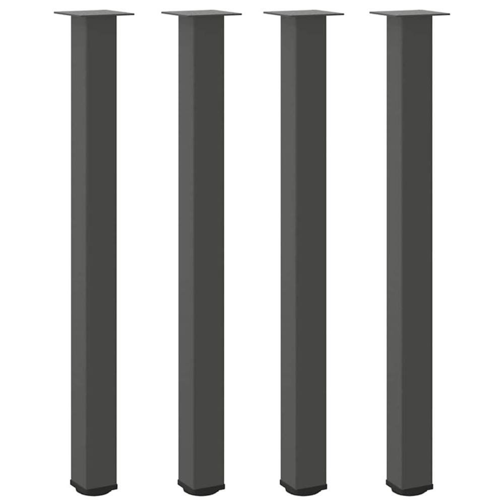 vidaXL Picioare de masă de bar, antracit, 4 buc., 110-112 cm, oțel