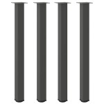 vidaXL Picioare de masă de bar, antracit, 4 buc., 110-112 cm, oțel