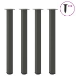 vidaXL Picioare de masă de bar, antracit, 4 buc., 110-112 cm, oțel