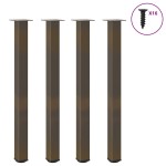 vidaXL Picioare de masă de bar, 4 buc., oțel natural, 110-112 cm vidaXL Picioare de masă de bar, 4 buc., oțel natural, 110-112 cm