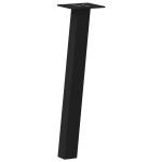 vidaXL Picioare pentru măsuță de cafea, 4 buc., negru, 30 cm, oțel vidaXL Picioare pentru măsuță de cafea, 4 buc., negru, 30 cm, oțel