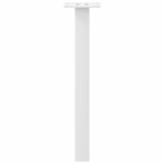 vidaXL Picioare pentru măsuță de cafea, 4 buc., alb, 30 cm, oțel