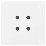 vidaXL Picioare pentru măsuță de cafea, 4 buc., alb, 30 cm, oțel