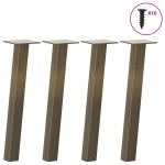 vidaXL Picioare pentru masă de cafea, 4 buc., oțel natural, 30 cm vidaXL Picioare pentru masă de cafea, 4 buc., oțel natural, 30 cm