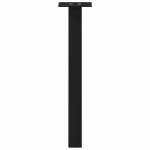 vidaXL Picioare pentru măsuță de cafea, 4 buc., negru, 42 cm, oțel