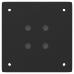 vidaXL Picioare pentru măsuță de cafea, 4 buc., negru, 42 cm, oțel