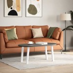 vidaXL Picioare pentru măsuță de cafea, 4 buc., alb, 42 cm, oțel vidaXL Picioare pentru măsuță de cafea, 4 buc., alb, 42 cm, oțel