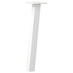 vidaXL Picioare pentru măsuță de cafea, 4 buc., alb, 42 cm, oțel vidaXL Picioare pentru măsuță de cafea, 4 buc., alb, 42 cm, oțel