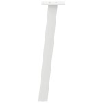 vidaXL Picioare pentru măsuță de cafea, 4 buc., alb, 42 cm, oțel vidaXL Picioare pentru măsuță de cafea, 4 buc., alb, 42 cm, oțel