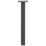 vidaXL Picioare pentru măsuță de cafea, antracit, 42 cm, oțel, 4 buc.