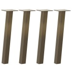 vidaXL Picioare pentru masă de cafea, 4 buc., oțel natural, 42 cm vidaXL Picioare pentru masă de cafea, 4 buc., oțel natural, 42 cm