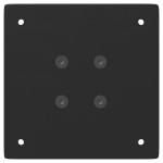 vidaXL Picioare masă consolă, 4 buc., negru, 72 cm, oțel