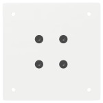 vidaXL Picioare masă consolă, 4 buc., alb, 72 cm, oțel