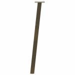 vidaXL Picioare masă consolă, 4 buc., oțel natural, 72 cm