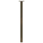 vidaXL Picioare masă consolă, 4 buc., oțel natural, 72 cm