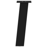 vidaXL Picioare pentru măsuță de cafea, 4 buc., negru, 30 cm, oțel
