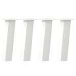 vidaXL Picioare pentru măsuță de cafea, 4 buc., alb, 30 cm, oțel vidaXL Picioare pentru măsuță de cafea, 4 buc., alb, 30 cm, oțel