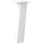 vidaXL Picioare pentru măsuță de cafea, 4 buc., alb, 30 cm, oțel vidaXL Picioare pentru măsuță de cafea, 4 buc., alb, 30 cm, oțel