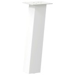 vidaXL Picioare pentru măsuță de cafea, 4 buc., alb, 42 cm, oțel vidaXL Picioare pentru măsuță de cafea, 4 buc., alb, 42 cm, oțel