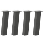vidaXL Picioare pentru măsuță de cafea, antracit, 42 cm, oțel, 4 buc.