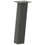 vidaXL Picioare pentru măsuță de cafea, antracit, 42 cm, oțel, 4 buc.