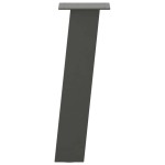 vidaXL Picioare pentru măsuță de cafea, antracit, 42 cm, oțel, 4 buc.