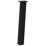 vidaXL Picioare masă consolă, 4 buc., negru, 72 cm, oțel