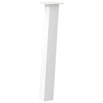vidaXL Picioare masă consolă, 4 buc., alb, 72 cm, oțel