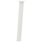 vidaXL Picioare masă consolă, 4 buc., alb, 72 cm, oțel