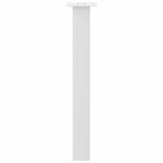 vidaXL Picioare masă consolă, 4 buc., alb, 72 cm, oțel