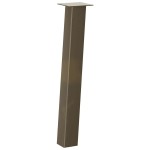 vidaXL Picioare masă consolă, 4 buc., oțel natural, 72 cm