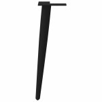 vidaXL Picioare pentru măsuță de cafea, formă conică, 4 buc., negru, 30-31 cm, oțel