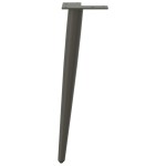 vidaXL Picioare pentru măsuță de cafea, formă conică, 4 buc., antracit, 30-31 cm, oțel