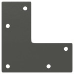 vidaXL Picioare pentru măsuță de cafea, formă conică, 4 buc., antracit, 30-31 cm, oțel