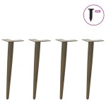 vidaXL Picioare pentru măsuță de cafea, formă conică, 4 buc., oțel natural, 30-31 cm vidaXL Picioare pentru măsuță de cafea, formă conică, 4 buc., oțel natural, 30-31 cm