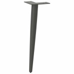 vidaXL Picioare pentru măsuță de cafea, formă conică, 4 buc., antracit, 42-43 cm, oțel