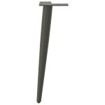 vidaXL Picioare pentru măsuță de cafea, formă conică, 4 buc., antracit, 42-43 cm, oțel