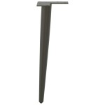 vidaXL Picioare pentru măsuță de cafea, formă conică, 4 buc., antracit, 42-43 cm, oțel