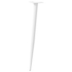 vidaXL Picioare de masă consolă formă conică, 4 buc., alb, 72-73 cm, oțel vidaXL Picioare de masă consolă formă conică, 4 buc., alb, 72-73 cm, oțel