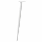 vidaXL Picioare de masă consolă formă conică, 4 buc., alb, 72-73 cm, oțel vidaXL Picioare de masă consolă formă conică, 4 buc., alb, 72-73 cm, oțel