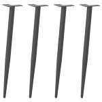 vidaXL Picioare de masă consolă formă conică 4 buc. antracit 72-73 cm oțel vidaXL Picioare de masă consolă formă conică 4 buc. antracit 72-73 cm oțel
