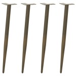 vidaXL Picioare de masă consolă formă conică, 4 buc., oțel natural, 72-73 cm vidaXL Picioare de masă consolă formă conică, 4 buc., oțel natural, 72-73 cm