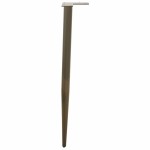 vidaXL Picioare de masă consolă formă conică, 4 buc., oțel natural, 72-73 cm vidaXL Picioare de masă consolă formă conică, 4 buc., oțel natural, 72-73 cm